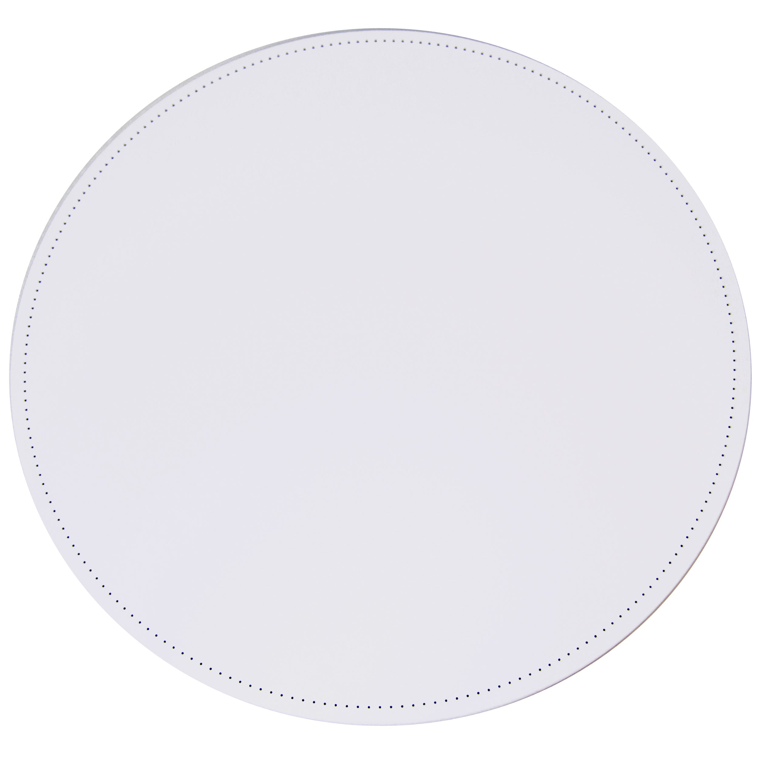 Circular string art template with evenly spaced guide marks for nail placement