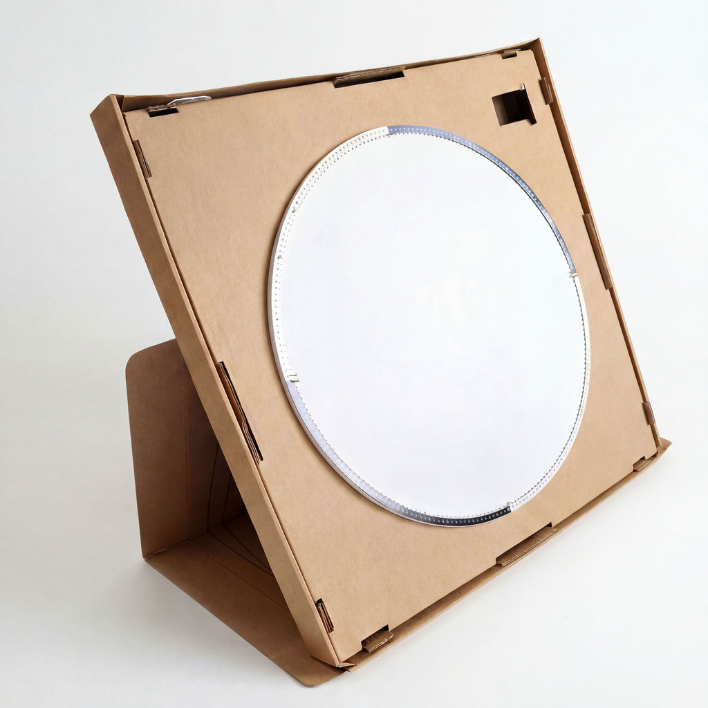 String Art DIY kit shown in its box with a circular wooden base and thread holder