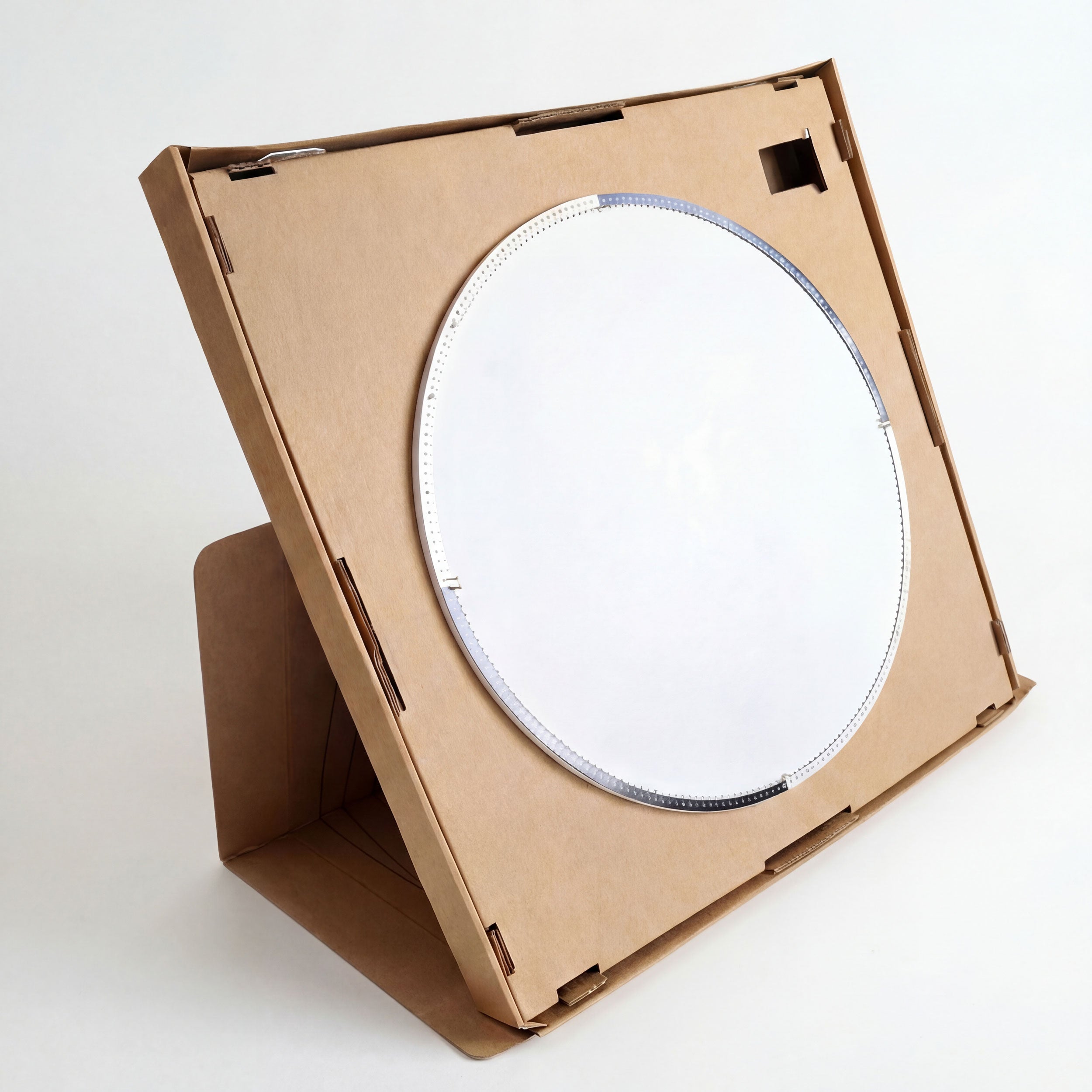 String Art DIY kit shown in its box with a circular wooden base and thread holder