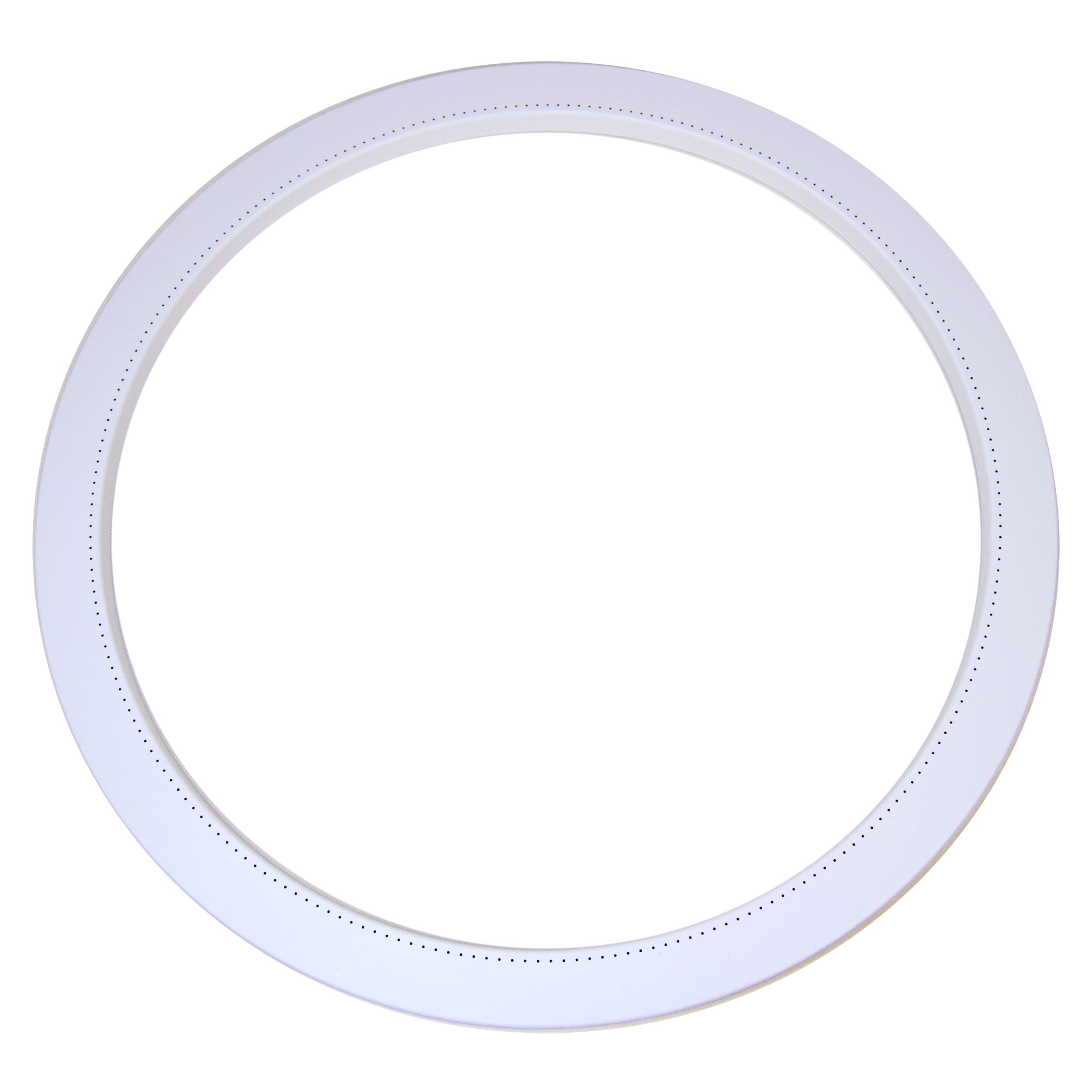 Circular ring template with evenly spaced guide marks for string art nail placement